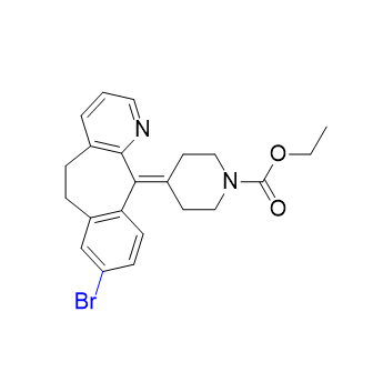 氯雷他定杂质 20,ethyl 4-(8-bromo-5,6-dihydro-11H-benzo[5,6]cyclohepta[1,2-b] pyridin-11-ylidene)piperidine-1-carboxylate