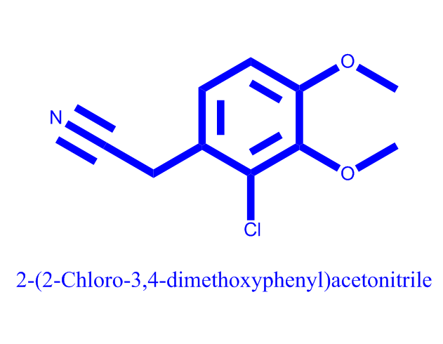 2-(2-氯-3,4-二甲氧基苯基)乙腈,2-(2-Chloro-3,4-dimethoxyphenyl)acetonitrile
