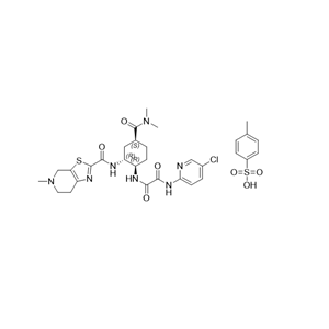 依度沙班杂质RSS 4-甲基苯磺酸酯,N1-(5-chloropyridin-2-yl)-N2-((1R,2S,4S)-4-(dimethylcarbamoyl)-2-(5-methyl-4,5,6,7-tetrahydrothiazolo[5,4-c]pyridine-2-carboxamido)cyclohexyl)oxalamide 4-methylbenzenesulfonate