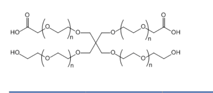 四臂聚乙二醇-（兩臂羥基，兩臂乙酸）,4-ArmPEG-(2OH-2COOH)