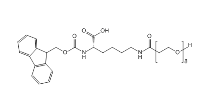 Fmoc-赖氨酸-八聚乙二醇-羟基,Fmoc-Lys-PEG8-OH