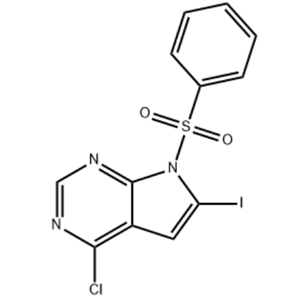 7-(苯磺酰基)-4-氯-6-碘-7H-吡咯并[2,3-D]嘧啶,7-(benzenesulfonyl)-4-chloro-6-iodo-7H-pyrrolo[2,3-d]pyrimidine