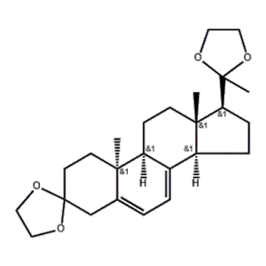 地屈孕酮中间体N-4,10α-Pregna-5,7-diene-3,20-dione, cyclic bis(ethylene acetal) (8CI)