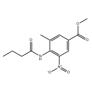 3-甲基-4-丁酰氨基-5-硝基苯甲酸甲酯