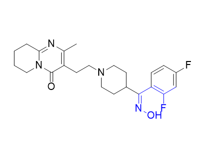 利培酮杂质02,3-[2-[4-[(Z)-(2,4-difluorophenyl)(hydroxyimino) methyl]piperidin-1-yl]ethyl]-2-methyl- 6,7,8,9-tetrahydro-4H-pyrido[1,2-a]pyrimidin-4-one