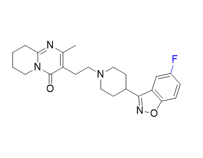 利培酮杂质04,3-[2-[4-(5-fluoro-1,2-benzisoxazol-3-yl)piperidin-1- yl]ethyl]-2-methyl-6,7,8,9-tetrahydro-4H-pyrido[1,2- a]pyrimidin-4-one