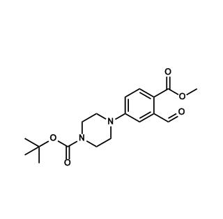 1-Piperazinecarboxylic acid, 4-[3-formyl-4-(methoxycarbonyl)phenyl]-, 1,1-dimethylethyl ester,1-Piperazinecarboxylic acid, 4-[3-formyl-4-(methoxycarbonyl)phenyl]-, 1,1-dimethylethyl ester