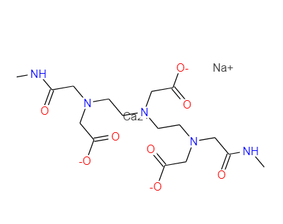 卡地胺钠,calcium sodium 2-[bis[2-(carboxylatomethyl-(methylcarbamoylmethyl)amino)ethyl]amino]acetate