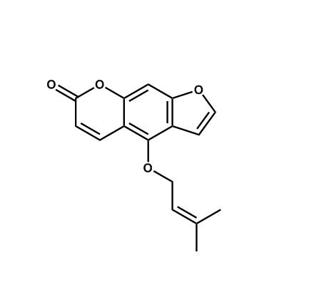 4-((3-甲基丁-2-烯-1-基)氧基)-7H-呋喃[3,2-g]苯并吡喃-7-酮,4-((3-Methylbut-2-en-1-yl)oxy)-7H-furo[3,2-g]chromen-7-one