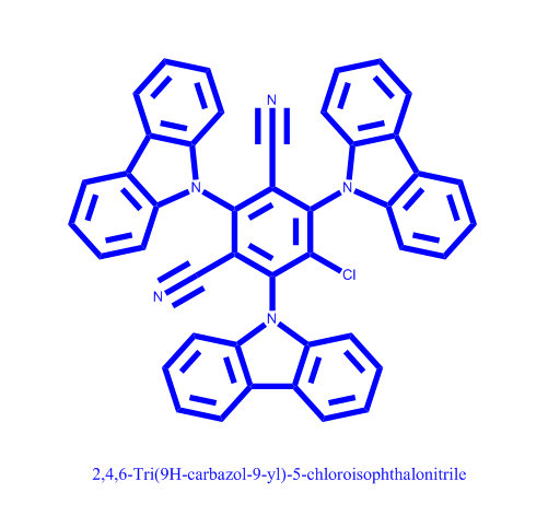 2,4,6-三(9H-咔唑-9-基)-5-氯间苯二甲腈,2,4,6-Tri(9H-carbazol-9-yl)-5-chloroisophthalonitrile