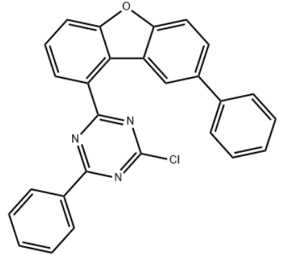 2-chloro-4-phenyl-6-(8-phenyl-1-dibenzofuranyl)-1,3,5-triazine