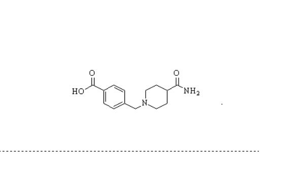 雷芬那辛杂质A,Benzoic acid, 4-[[4-(aminocarbonyl)-1-piperidinyl]methyl]-