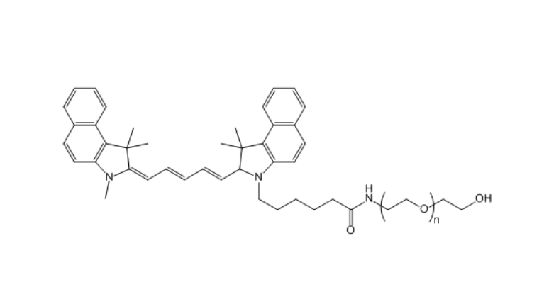 花青素Cy5.5-聚乙二醇,Cy5.5-PEG-OH