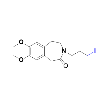 伊伐布雷定杂质32,3-(3-iodopropyl)-7,8-dimethoxy-1,3,4,5-tetrahydro-2H-benzo[d]azepin-2-one