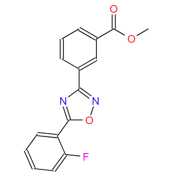 3-[5-(2-氟苯基)-1,2,4-惡二唑-3-基]-苯甲酸甲酯,Methyl3-(5-(2-fluorophenyl)-1,2,4-oxadiazol-3-yl)benzoate