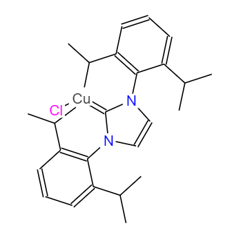 氯[1,3-双(2,6-二异丙基苯基)咪唑-2-亚基]铜(I),Chloro[1,3-bis(2,6-diisopropylphenyl)imidazol-2-ylidene]copper(I)