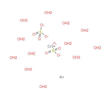 硫酸铬钾,Chromium(III) potassium sulfate dodecahydrate