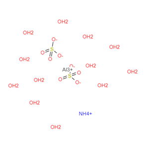 十二水合硫酸铝铵 7784-26-1
