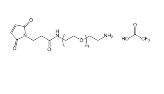 马来酰亚胺-聚乙二醇-三氟乙酸铵盐,Mal-NH-PEG-NH2.TFA