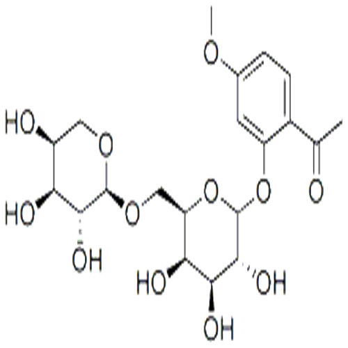 丹皮酚原苷,1-[4-methoxy-2-[(2S,3R,4S,5R,6R)-3,4,5-trihydroxy-6-[[(2R,3R,4S,5S)-3,4,5-trihydroxyoxan-2-yl]oxymethyl]oxan-2-yl]oxy-phenyl]ethanone