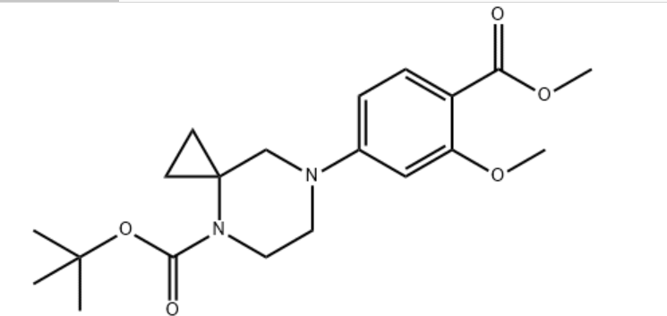 Tert-butyl 7-(3-methoxy-4-methoxycarbonylphenyl)-4,7-diazaspiro[2.5]octane-4-carboxylate,Tert-butyl 7-(3-methoxy-4-methoxycarbonylphenyl)-4,7-diazaspiro[2.5]octane-4-carboxylate