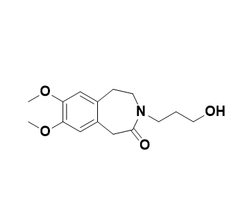 伊伐布雷定杂质I,3-(3-hydroxypropyl)-7,8-dimethoxy-1,3,4,5-tetrahydro-2H-benzo[d]azepin-2-one