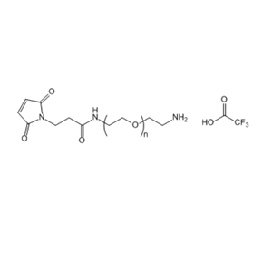 马来酰亚胺-聚乙二醇-三氟乙酸铵盐,Mal-NH-PEG-NH2.TFA