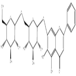 木蝴蝶苷B,Oroxin B; Baicalin-7-diglucoside