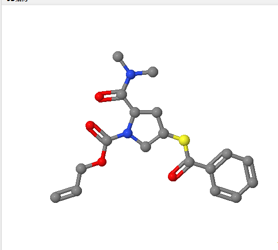 N-二甲基-1-烯丙氧羰基-4-苯甲酰硫基-2-吡咯烷甲酰胺,(2S,4S)-1N-(allyloxycarbonyl)-4-benzoylsulfanyl-2-(N,N-diMethylcarbaMoyl)pyrrolidine