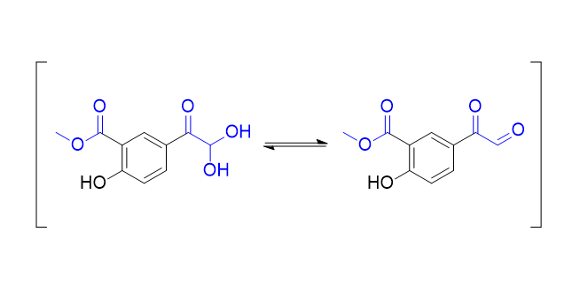 沙丁醇胺杂质39,methyl 2-hydroxy-5-(2-oxoacetyl)benzoate compound with methyl 5-(2,2-dihydroxyacetyl)-2-hydroxybenzoate