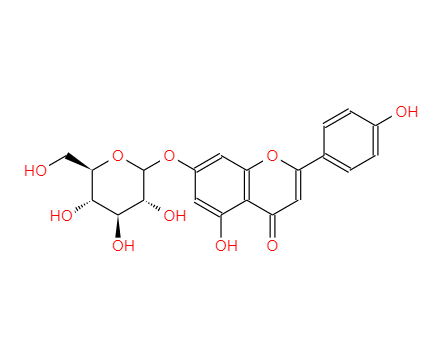 芹菜素-7-O-β-D-吡喃葡萄糖苷,7-(-D-glucopyranosyloxy)-5-hydroxy-2-(4-hydroxyphenyl)-4H-1-benzopyran-4-one