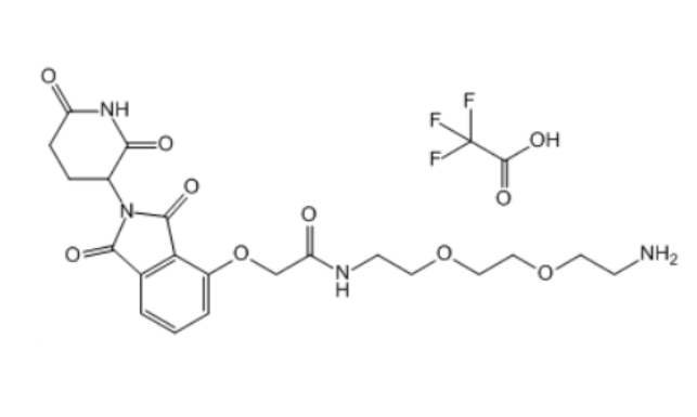 沙利度胺-O-酰胺-二聚乙二醇-氨基三氟乙酸盐,Thalidomide-O-amido-PEG2-NH2.TFA