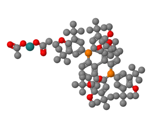 二乙酸基{(S)-(+)-5,5'-雙[二(3,5-二-叔-丁基-4-甲氧基苯基)膦基]-4,4'-雙-1,3-苯并間二氧雜環(huán)戊烯}釕(II),Diacetato{(S)-(+)-5,5'-bis[di(3,5-di-t-butyl-4-methoxyphenyl)phosphino]-4,4'-bi-1,3-benzodioxole}ruthenium(II) Ru(OAc)2[(S)-dtbm-segphos]