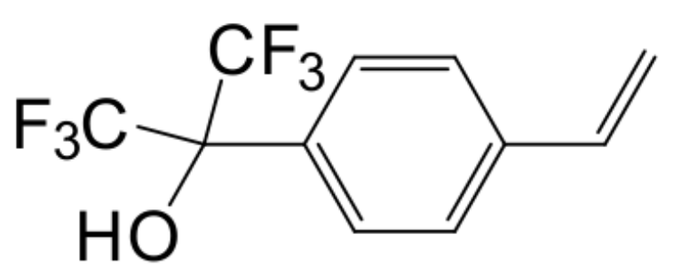 3-乙烯基-ALPHA,ALPHA-二(三氟甲基)苯甲醇（4-HFA-ST）,1,1,1,3,3,3-HEXAFLUORO-2-(4-VINYLPHENYL)PROPAN-2-OL