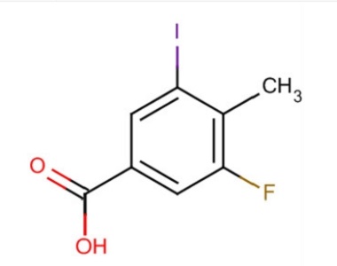 3-氟-5-碘-4-甲基苯甲酸,Benzoic acid, 3-fluoro-5-iodo-4-methyl-