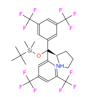 (r)-2-(双(3,5-双(三氟甲基)苯基)((叔丁基二甲基甲硅烷基)氧基)甲基)吡咯烷,(R)-2-(Bis(3,5-bis(trifluoromethyl)phenyl)((tert-butyldimethylsilyl)oxy)methyl)pyrrolidine
