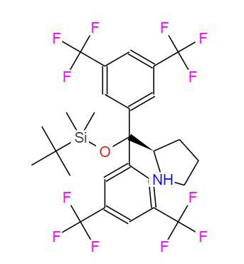 (r)-2-(雙(3,5-雙(三氟甲基)苯基)((叔丁基二甲基甲硅烷基)氧基)甲基)吡咯烷,(R)-2-(Bis(3,5-bis(trifluoromethyl)phenyl)((tert-butyldimethylsilyl)oxy)methyl)pyrrolidine