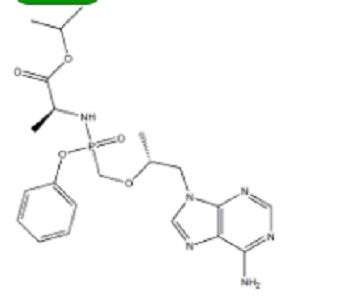 替诺福韦艾拉酚胺(TAF base),N-[[S(P)]-[2-(Adenin-9-yl)-1(R)-methylethoxymethyl](phenoxy)phosphoryl]-L-alanine isopropyl ester