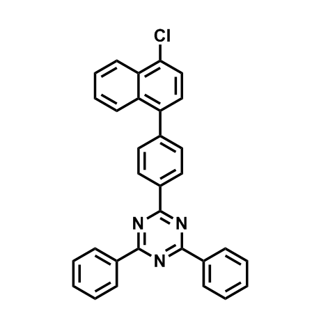 2-(4-(4-氯萘-1-基)苯基)-4,6-二苯基-1,3,5-三嗪环,2-(4-(4-Chloronaphthalen-1-yl)phenyl)-4,6-diphenyl-1,3,5-triazine