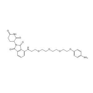 泊马度胺-四聚乙二醇-苯胺,Pomalidomide-PEG4-Ph-NH2