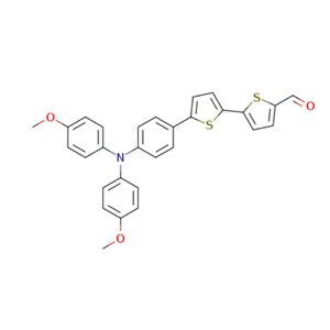 5′-(4-(bis(4-methoxyphenyl)amino)phenyl)-[2,2′-bithiophene]-5-carbaldehyde,5′-(4-(bis(4-methoxyphenyl)amino)phenyl)-[2,2′-bithiophene]-5-carbaldehyde