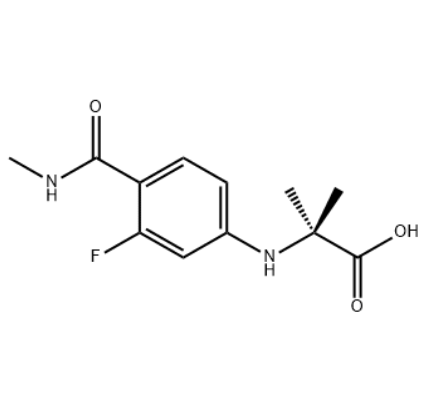 N-[3-氟-4-[(甲基氨基)羰基]苯基]-2-甲基丙氨酸,N-[3-Fluoro-4-[(methylamino)carbonyl]phenyl]-2-methylalanine