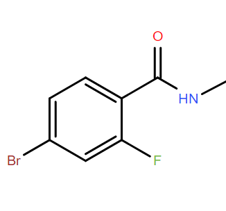 N-甲基-4-溴-2-氟-苯甲酰胺,4-Bromo-2-fluoro-N-methylbenzamide