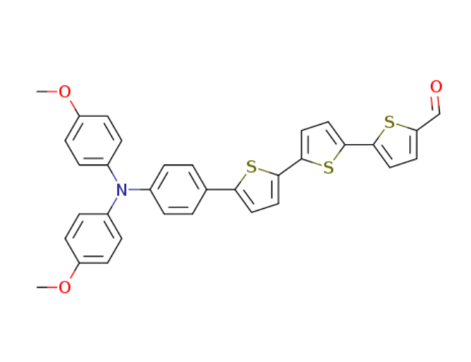 5''-(4-(bis(4-methoxyphenyl)amino)phenyl)-[2,2':5',2''-terthiophene]-5-carbaldehyde,5''-(4-(bis(4-methoxyphenyl)amino)phenyl)-[2,2':5',2''-terthiophene]-5-carbaldehyde