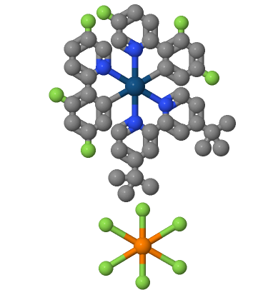 [4,4'-雙(1,1-二甲基乙基)-2,2'-聯(lián)吡啶-κN,κN]雙[3,5-二氟-2-(5-氟-2-吡啶基-κN)苯基-κC]六氟磷酸銥,4,4'-Bis(1,1-dimethylethyl)-2,2'-bipyridine]bis[3,5-difluoro-2-(5-fluoro-2-pyridinyl)phenyl]iridium hexafluorophosphate