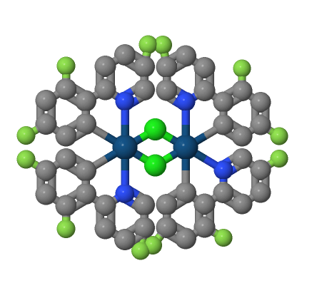 二μ-氯四[3,5-二氟-2-(5-氟-2-吡啶基-κN)苯基-κC]二铱,Di-μ-chlorotetrakis[3,5-difluoro-2-(5-fluoro-2-pyridinyl-κN)phenyl-κC]diiridium, min. 98% (mixture of isomers)