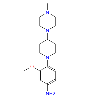 3-甲氧基-4-(4-(4-甲基哌嗪-1-基)哌啶-1-基)苯胺,3-Methoxy-4-(4-(4-methylpiperazin-1-yl)piperidin-1-yl)aniline