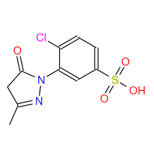 1-(2-氯-5-磺酸基苯基)-3-甲基-5-吡唑啉酮,4-chloro-3-(3-methyl-5-oxo-2-pyrazolin-1-yl)benzenesulphonic acid