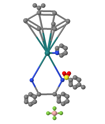 {[(1S,2S)-2-氨基-1,2-二苯基乙基](4-甲苯磺酰基)氨基}(对伞花烃)(吡啶)钌(II)四氟硼酸盐,[(1S,2S)-2-Amino-1,2-diphenylethyl](4-toluenesulfonyl)amido}(p-cymene)(pyridine)ruthenium(II)tetrafluoroborate