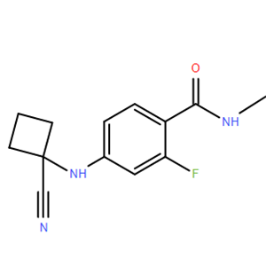 4-[(1-氰基环丁基)氨基]-N-甲基苯甲酰胺,4-(1-CYANOCYCLOBUTYLAMINO)-2-FLUORO-N-METHYLBENZAMIDE